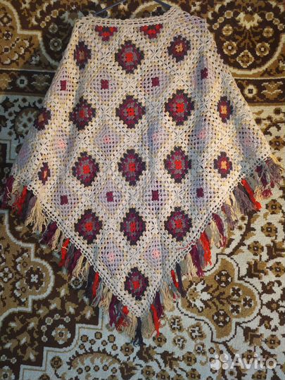 Платок шаль пончо