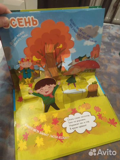 3 Д книга с временами года