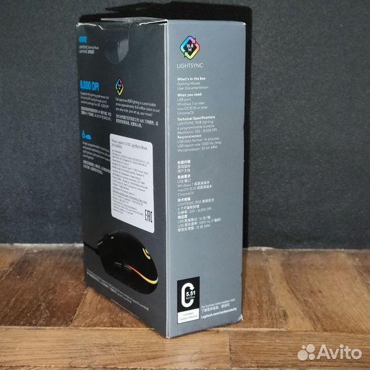 Игровая мышь Logitech G102 lightsync