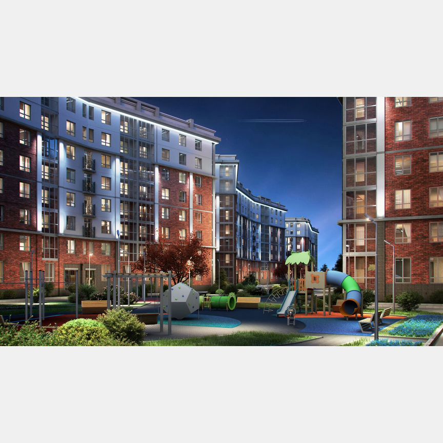 Квартира-студия, 34,4 м², 6/8 эт.