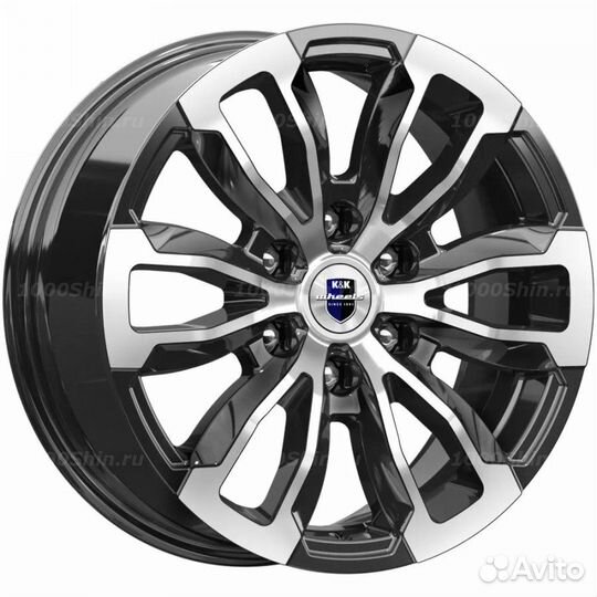 Диск 7,5*18 6*139,7 ET36 100,1 кик Меконг (кс959) Алмаз черный