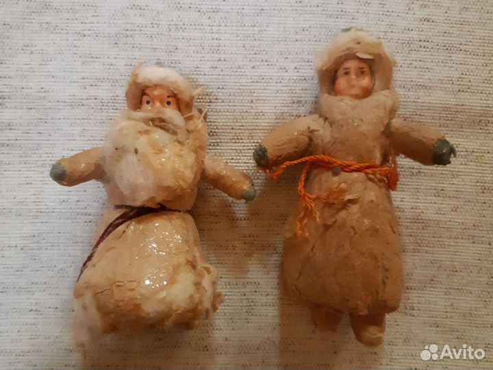 Ватная елочная игрушка СССР