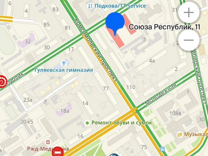 2-к. квартира, 45,3 м², 1/10 эт.