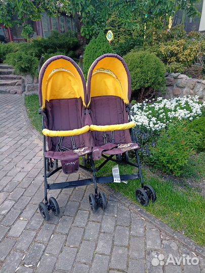 Коляска трость для двойни