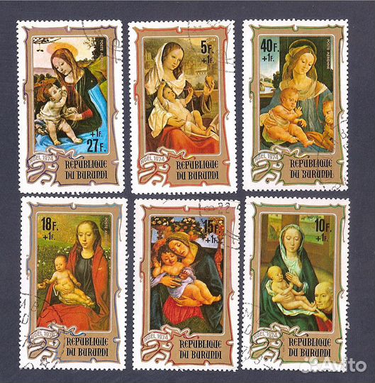 Бурунди, 1974. Мадонна с младенцем