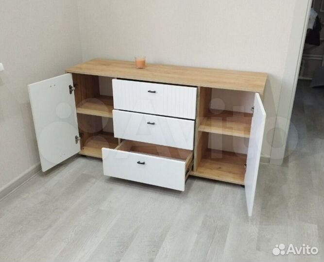 Комод новый 3 ящика Милан белый