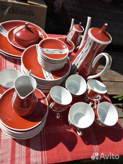 Кофейный сервиз ГДР 54 предмета