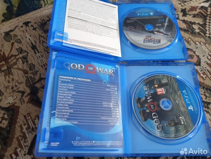 God of war ps4 и Need for speed rivals ps4