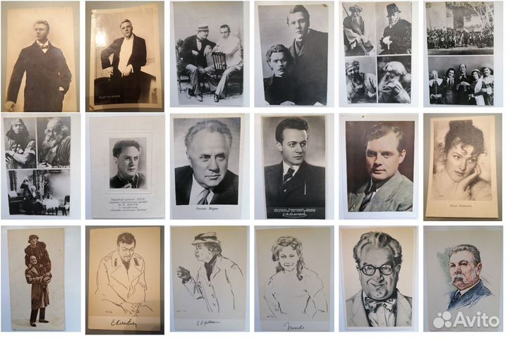 Открытки (Элвис Пресли, Гагарин, Ленин, Сталин)