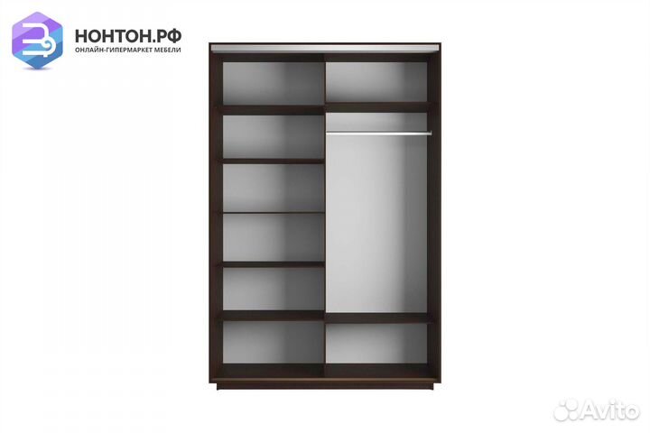 Шкаф-купе 2-х дверный Нонтон фото №1006 / венге