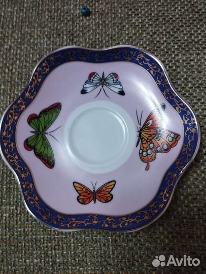 Чашка с блюдцем фарфор