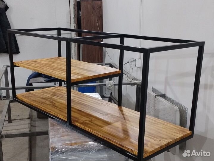 Стол и стеллаж лофт/ полка Loft /стол лофт