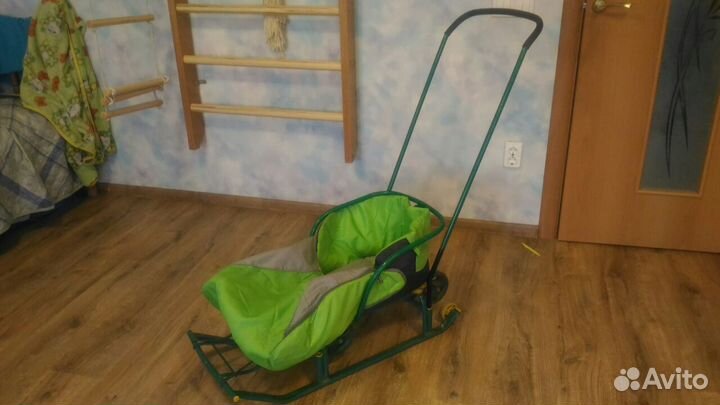 Детские санки с колесами