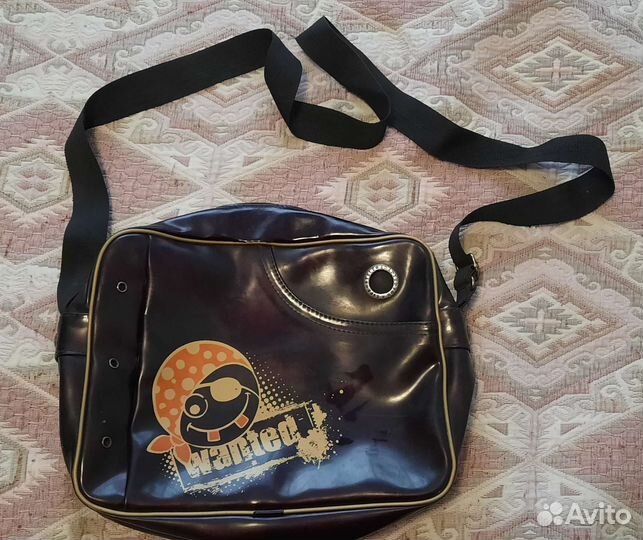 Сумка зелёная бордовая