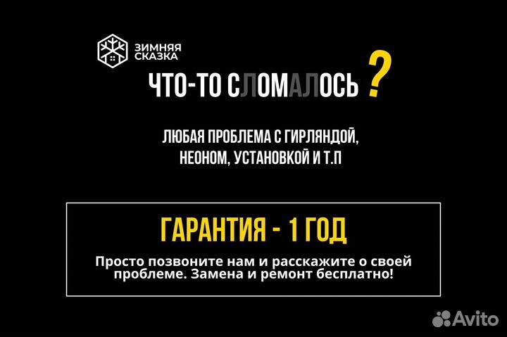 Новогоднее оформление гирляндами