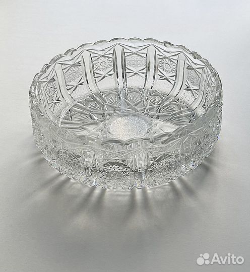 Конфетница, салатница 80-е годы. Хрусталь