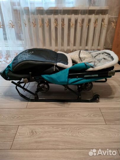 Детские санки коляска ника