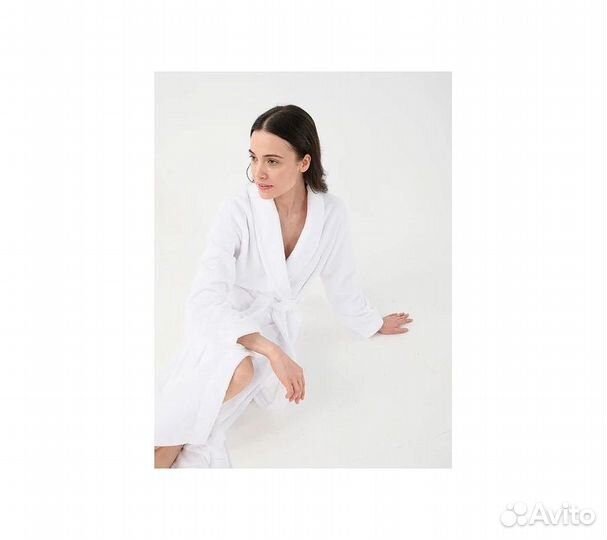 Халат махровый GoodNight Bamboo 42-44 (S) белый