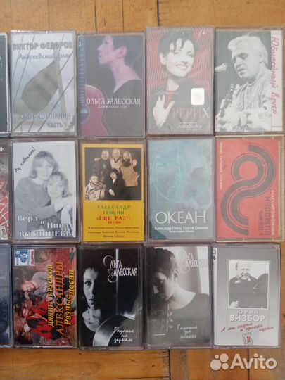 Аудио кассеты с записью. 38 шт. Барды, ксп
