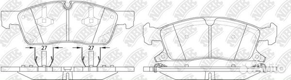 Колодки тормозные дисковые