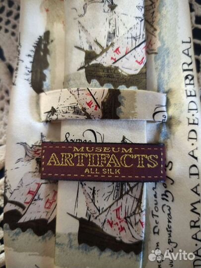 Галстук новый ручной работы шёлк