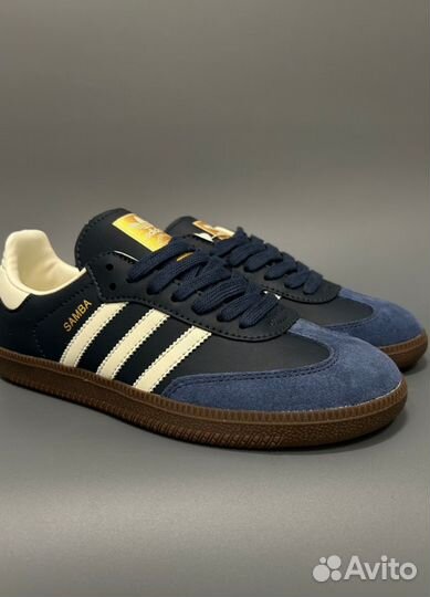 Кроссовки Adidas Originals Samba Og Blue Люкс