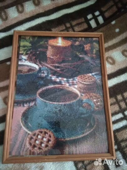 Картина готовая из алмазной мозаики