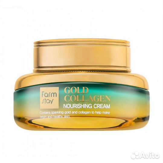 Farmstay Крем для лица с золотом и коллагеном