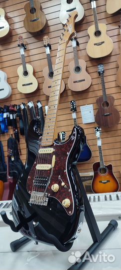 JET JS-400 BK Электрогитара Чёрная (Печёный Клён)