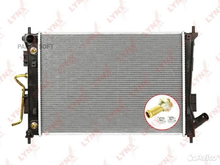 Lynxauto RB2975 Радиатор охлаждения паяный AT