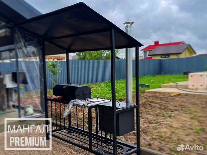 Мангал loft с крышей