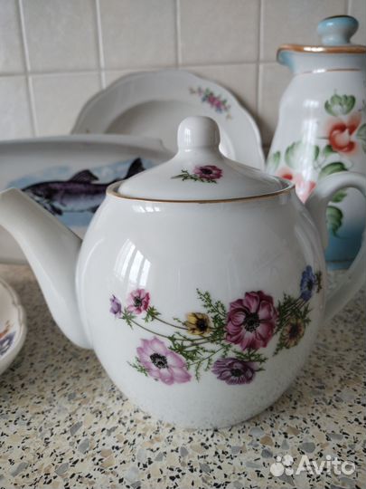 Посуда чайник чашка стопки СССР селедочницы