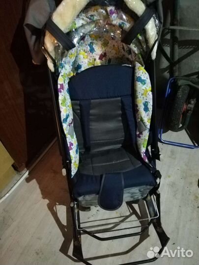 Коляска санки