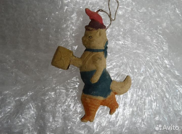 Елочная игрушка - Кот с сапогах с письмом