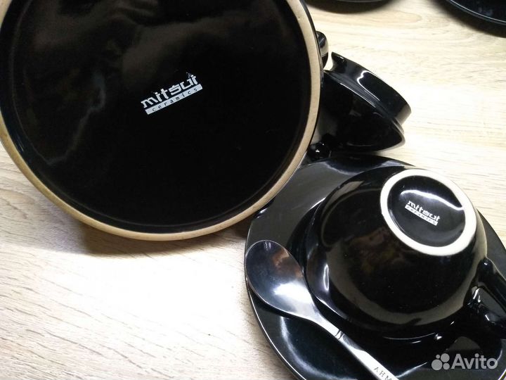 Чайный сервиз mitsui 15 предмет керамика иероглифы