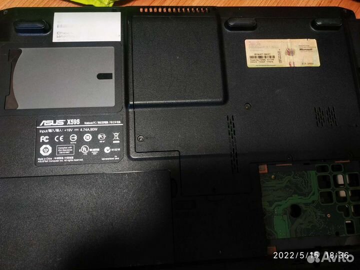 Ноуты Toshiba, RoverBook, Asus, Fujitsu на разбор