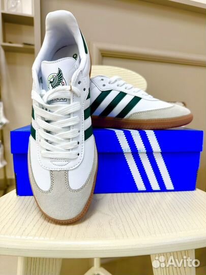 Adidas Samba green кроссовки мужские