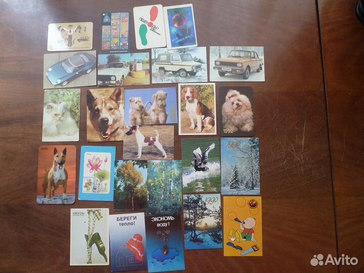 Карманные календарики 55 шт