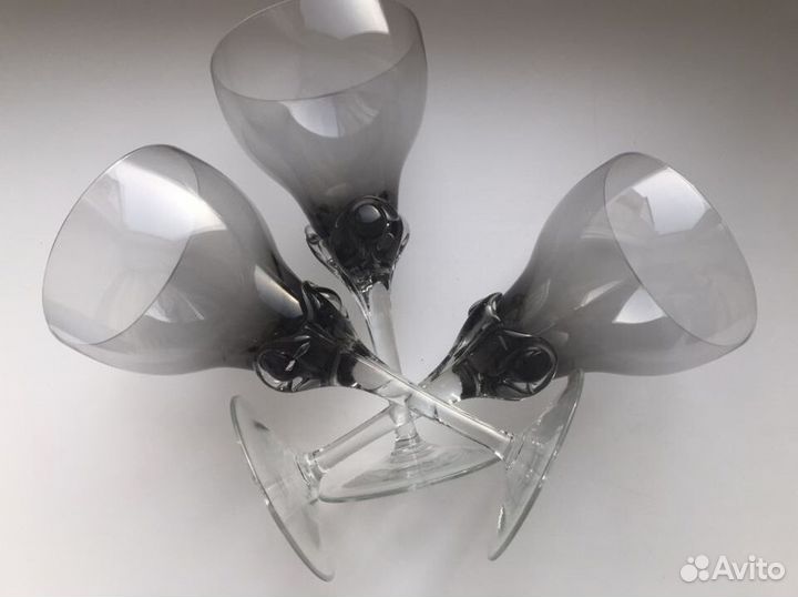 Фужеры Богемия хрусталь винтаж