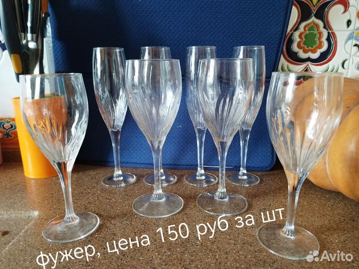 Кружки, фужеры, бокалы бу в ассортименте