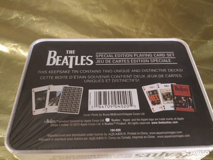 Игральные карты сувенирные The Beatles