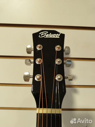 Гитара 38 дюймов черная новая