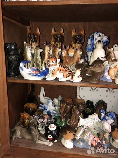 Фарфоровые статуэтки анималистика