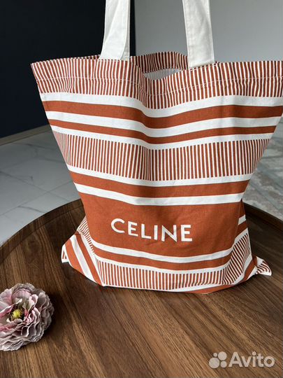 Сумка шоппер Celine shopper пляжная