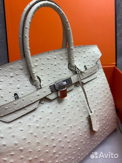 Сумка женская hermes birkin 35 страус