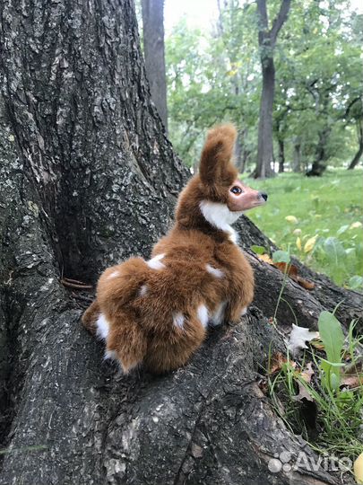 Мягкая игрушка кукла пятнистый олень реалистичный