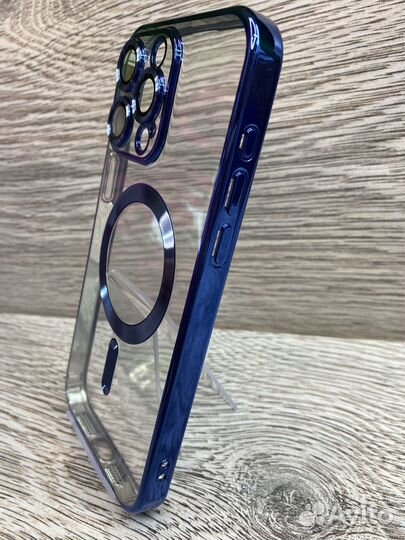 Чехол для iPhone 15 pro max Magsafe, прозрачный