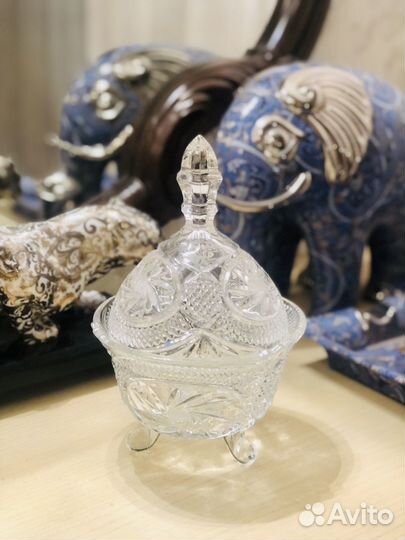 Конфетница СССР хрусталь