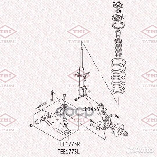 Рычаг подвески suzuki Grand Vitara 05- TEE1773