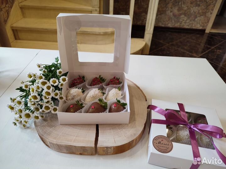 Клубника в шоколаде, наборы, букеты